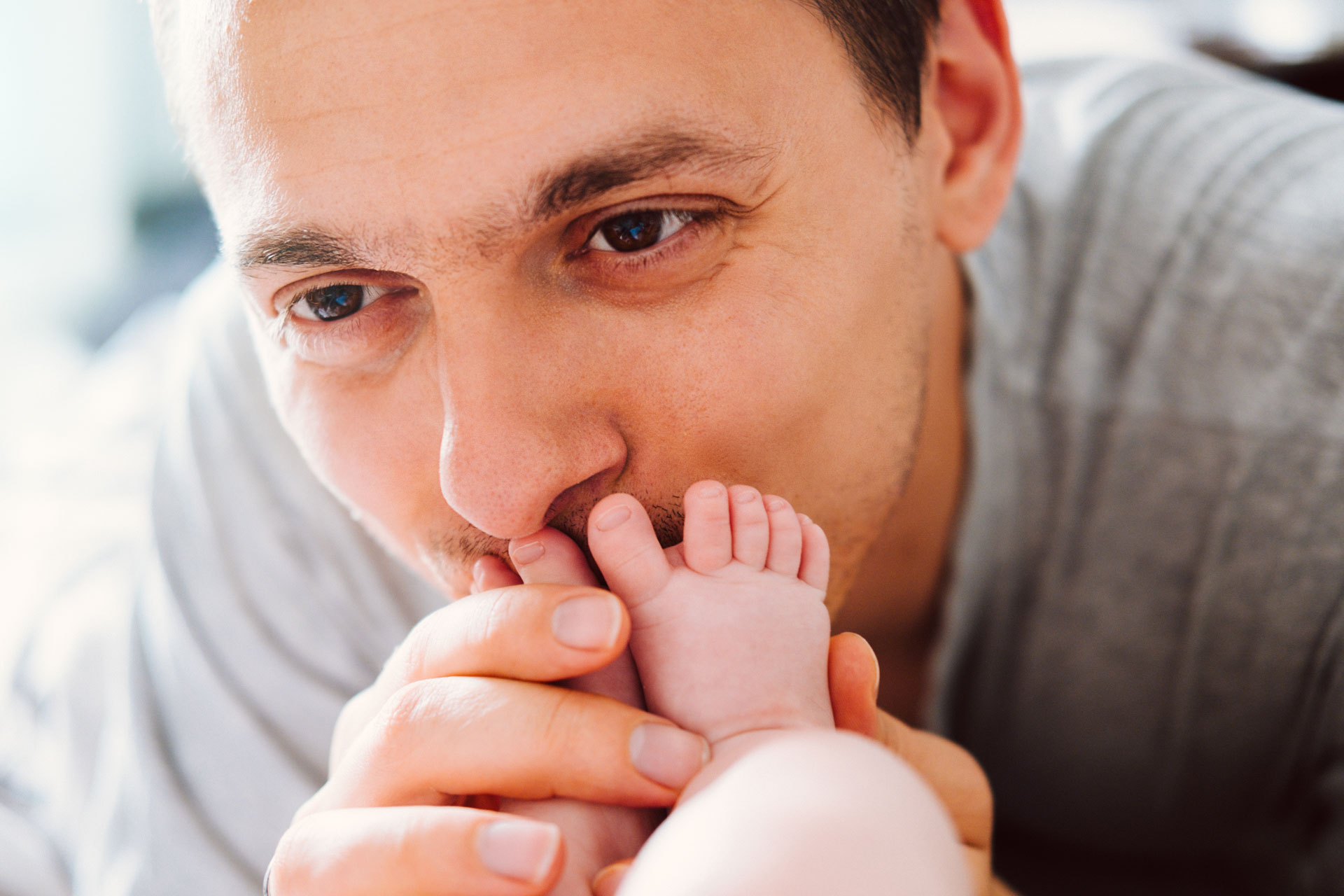 happy-young-father-looking
